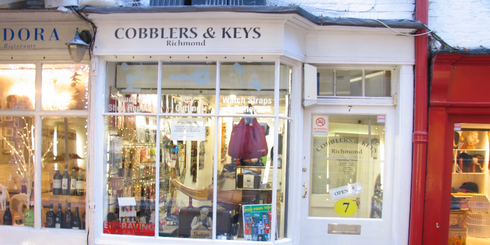 An image of outside Cobblers and Keys Richmond